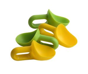 Orsina Set of 4 Mini Scoops, For Daily Kitchen Use Kitchen Scoops, Dessert Table Scoops in Green & Yellow Finish Orsina Multicolor