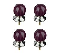 Premier Housewares Retro Style Drawer Knobs - Set of 4, Purple
