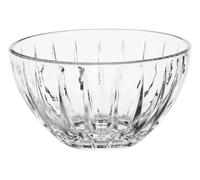 Premier Housewares Set of 4 Crystal Bowls for Kitchen/Stylish Clear Crystal Serving Bowls/Versatile Small Bowls for Serving W12 x D12 x H7cm