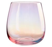 Orsina Set of 4 Translucent Pink Glass Tumbler, Glassware Drinking Glasses, Unique Drinking Glasses, Tumbler Glasses in Clear Orsina Clear