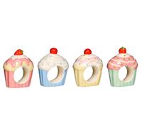 Orsina Set Of Four Cupcake Napkin Rings Orsina Multicolor