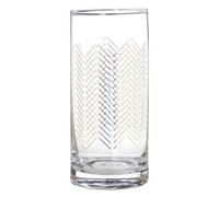 Premier Housewares Cocktail Glasses Gold Detailing Drinking Glasses Set Of 4 Hand Blown Martini Glasses Whiskey Glass Drinking Glasses 7 X 7 X 15 Cm