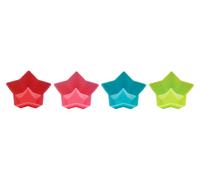 Orsina Set Of Four Non-Stick Star Silicone Moulds, Flexible Molds For Baking, Chocolate, And Soap Making