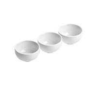 Orsina Set Of Three Entree Round Serving Dishes in White Orsina White