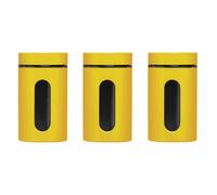 Orsina Set of Three Storage Jars in Yellow Orsina Yellow