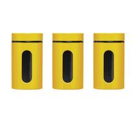 Orsina Set Of Three Yellow Storage Jars
