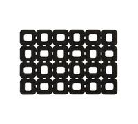 Felt Place Settings Black Felt Block Design Placemats Premier Housewares Black One Size