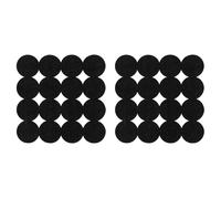 Premier Housewares 1203551 Circle Design Placemats - Set of 2, Black