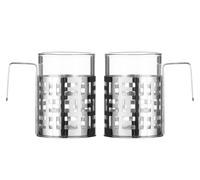 Orsina Set Of Two Nairobi Coffee Mugs in Silver Orsina Silver