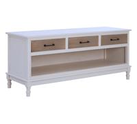 Orsina Shaker Design 3 Drawer Cabinet, Elegant Slim Drawer Cabinet, Ample Storage Cupboard Drawer For Bedroom in White Orsina White