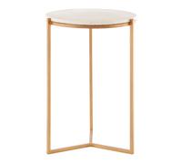 Orsina Shalimar Marble And Gold Round Table