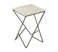 Orsina Shalimar Marble Top Square Side Table