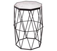 Orsina Shalimar Octagonal Black Finish Side Table