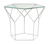 Orsina Shalimar Pentagonal Silver Coffee Table