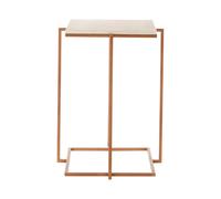Orsina Shalimar Side Table With Gold Finish Legs
