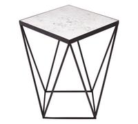 Orsina Shalimar Square Black Finish Base Side Table
