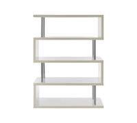 Orsina Shelf Design 4 Tier White Gloss Wide Shelf Unit, Contemporary Large Shelving Unit, Durable Standing Shelves
