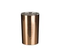 Premier Housewares 1601576 Shine Toothbrush Holder - Rose Gold, 7 x 7 x 12 cm