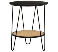 Side Table With Hairpin Legs, Stylish Design Lounge Table, Minimalist Hallway Table With Metal Hairpin Legs Premier Housewares Natural One Size