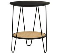 Orsina Side Table With Hairpin Legs, Stylish Design Lounge Table, Minimalist Hallway Table With Metal Hairpin Legs in Natural Orsina Natural