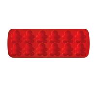 Orsina Silicone 12 Gingerbread Men Cake/Chocolate Mould, Flexible Non-Stick Red Silicone Tray, Heat Resistant Up Orsina Red