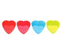 Premier Housewares Silicone Heart Moulds - Set of 4