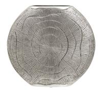 Orsina Silva Large Oak Effect Silver Finish Vase