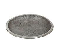 Orsina Silva Small Oak Effect Silver Bowl