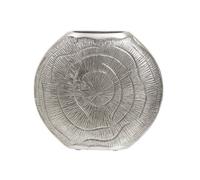 Orsina Silva Small Oak Effect Silver Finish Vase