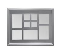 Premier Housewares Silver 9 Photo Multi Photo Frame