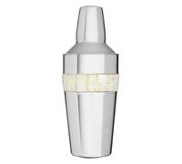 Orsina Silver Cocktail Shaker With Mother Of Pearl Inlay