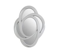 Orsina Silver Finish Elliptical Design Wall Mirror