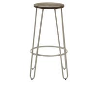 Orsina Silver Finish Metal Bar Stool, Hairpin Stool for Kitchen Counter, Versatile Breakfast Stool for Home Orsina Silver