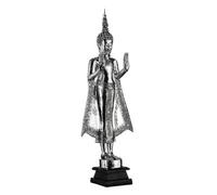 Orsina Silver Standing Buddha Sculpture