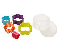 Orsina Simple To Use 5Pc Assorted Colour Flower Shape Cutter, Durable Cutters, Versatile Cookie Cutters For Dessert Orsina Multicolor
