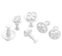 Orsina Simple To Use 6Pc Flower Cutter Set, Durable Biscuit Cutters, Dishwasher Safe Cookie Cutters For Desserts