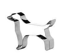 Premier Housewares Dog Shaped Cookie Cutters Stainless Steel Silver Cutter For Biscuits/Pastry Cutter For Baking/Cooking In Kitchen 9 x 7 x 2