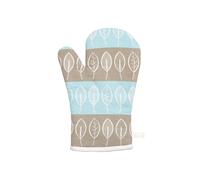 Orsina Single Oven Glove, Nature-Inspired Beech Leaf Print With Quilted Heat Protection, Ensures Safe Handling in Brown Orsina Brown