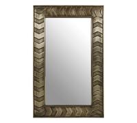 Orsina Sirsa Wall Mirror, Silver, Metal, Wood, Glass