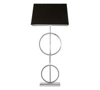 Orsina Skye Table Lamp with Dual Ring Base in Silver Orsina Silver