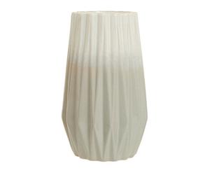 Orsina Sl nd Sturdy Small Grey White Ceramic Vase, Robust Pottery Vase, Decorative Vase For Artificial Flowers