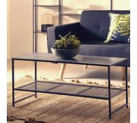 Convenient Black Metal Coffee Table, Sleek Coffee Table For Livingroom, Industrial Design Decorative Table Premier Housewares Grey One Size