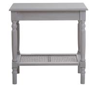 Orsina Slate Grey Side Table, Night Stand End Table With Bottom Shelf, Bedside Night Table For Home