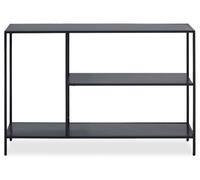 Orsina Sl nd Modern Black Console Table, Ample Storage Hallway Table, Versatile And Stable Modern Console Table