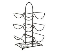 Premier Housewares Wine Rack, Black Powder Coat Finish, 6 Bottles, Black