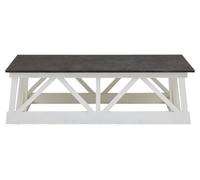 Orsina Sleek Coffee Table, Rectangular Top Display Coffee Table, Carved Base Indoor Coffee Table With Storage