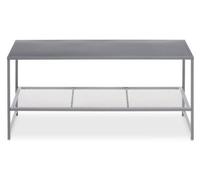 Convenient Black Metal Coffee Table, Sleek Coffee Table For Livingroom, Industrial Design Decorative Table Premier Housewares Grey One Size