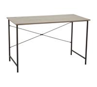 Orsina Sleek Grey Oak Desk With Black Metal Frame, Work Desk for Computer Orsina Grey