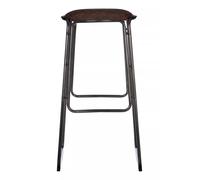 Orsina Sleek Minimalist Bar Stool With Gunmetal Legs, Durable Bar Stool, Versatile Design Kitchen Stool in Brown Orsina Brown