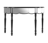 Orsina Sleek Mirrored Console Table, Contemporary Design Console Table For Livingroom, Versatile Hallway Table in Silver Orsina Silver